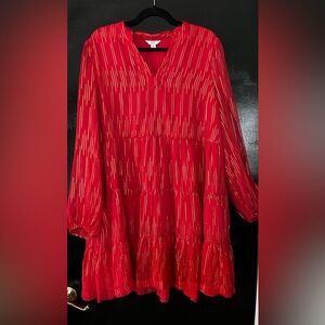 Crown & Ivy Mini Dress- Red